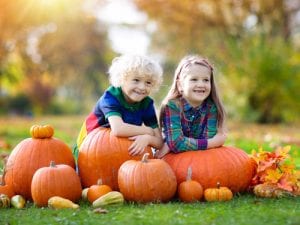 kids enjoying fall festival!